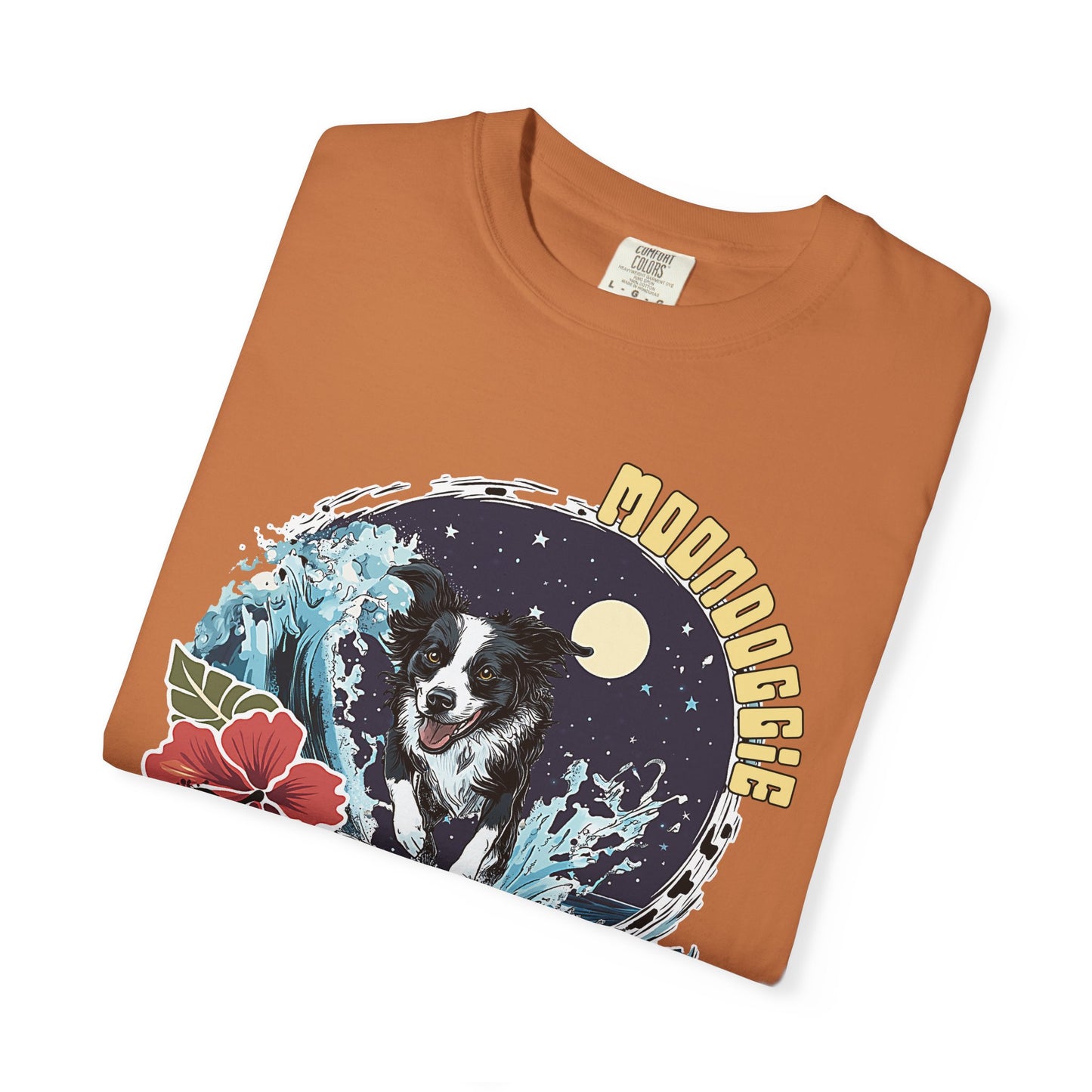 Summer Vibes Surfing Border Collie T-shirt - Unisex