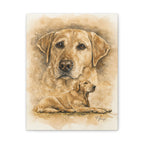 Yellow Lab Stretched Canvas Print — "Stella" Matte 1.25"