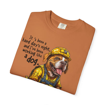 Hard Days Night, Construction Dog Super Soft Tee Shirt