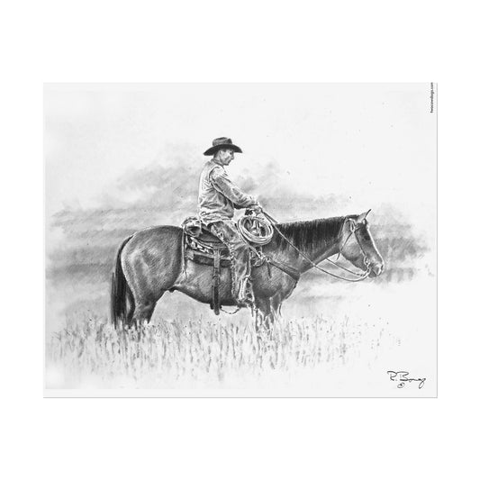 Pasture Cowboy, Custom Print