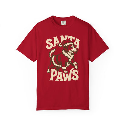 Santa Paws T-shirt - Western Christmas Cowboy Tee