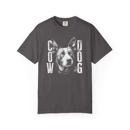 Cowdog Design with "COW DOG", Garment-Dyed T-shirt with