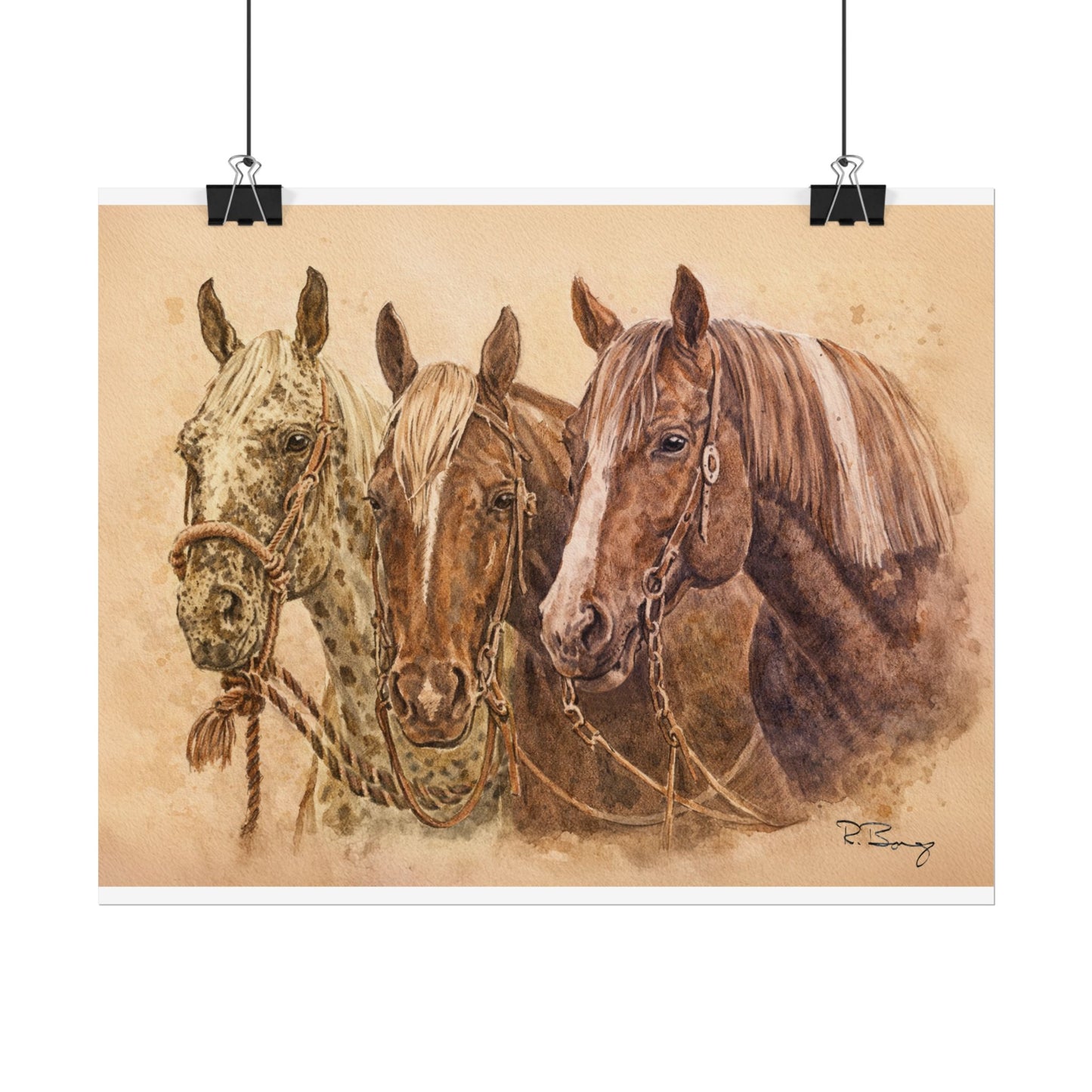 Horse Trio Print