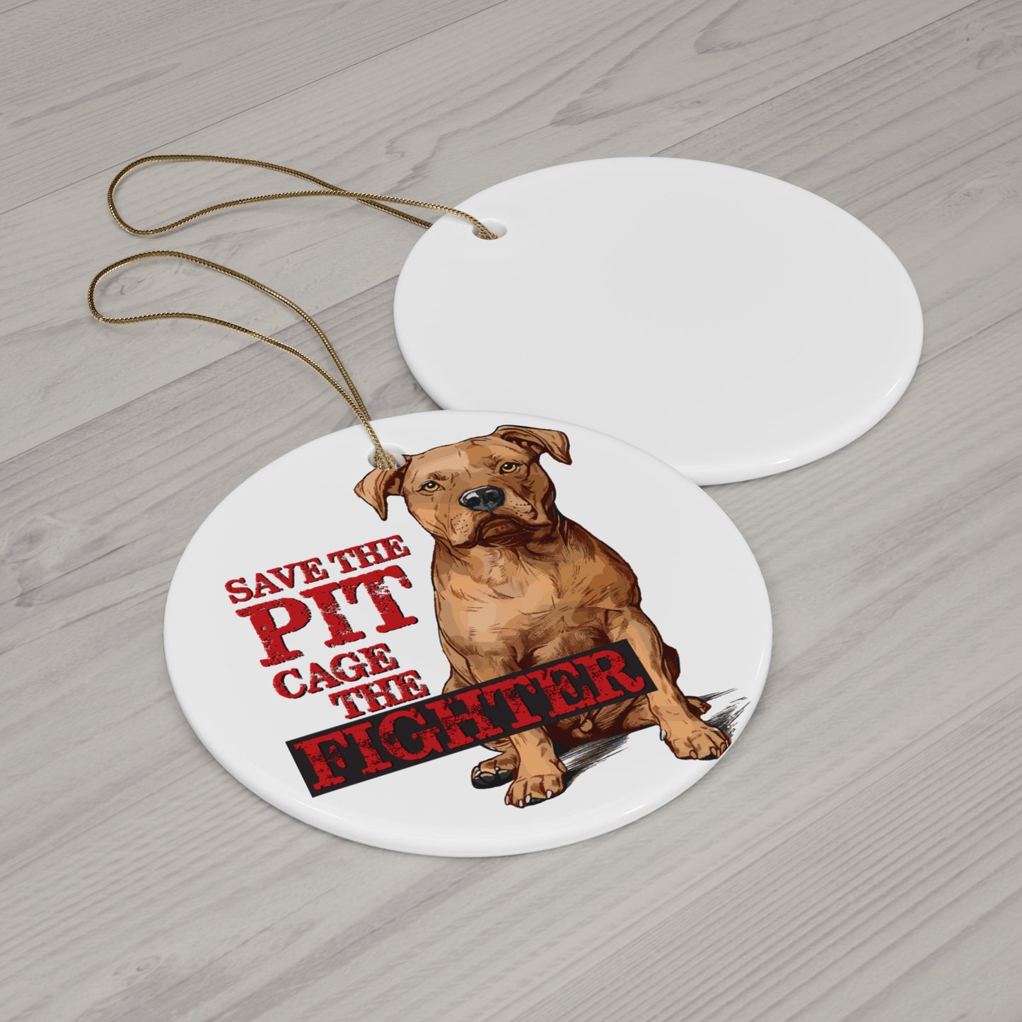 Save the Pit Dog Ornament