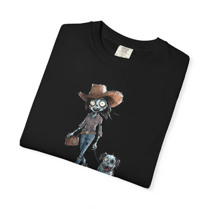 Zombie T-Shirt, Unisex Garment-Dyed, They're Coming to Get You, Barbara