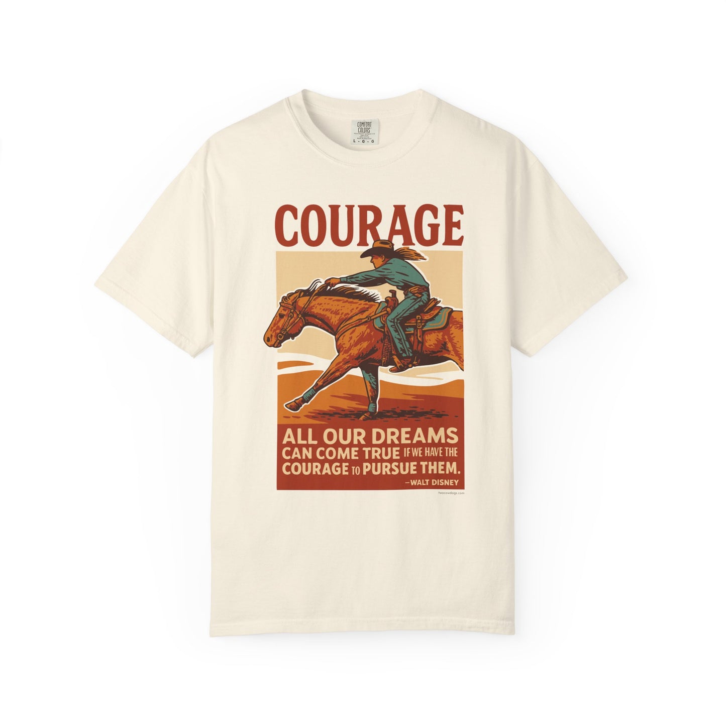 Barrel Racing Courage Graphic T-Shirt