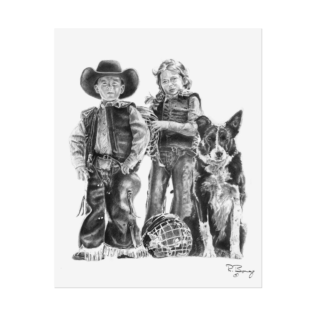 Mutton Busters and Border Collie Design