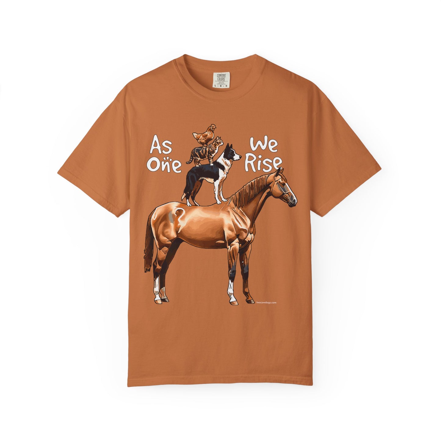 As One, We Rise, Stacked Animal Tee Shirt