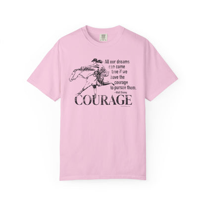 Courage Barrel Racing Garment-Dyed T-shirt