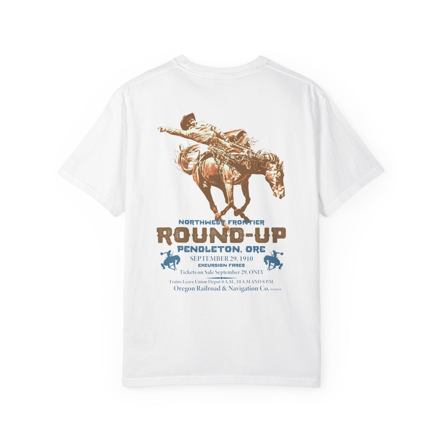 Vintage Rodeo Round-Up Pendleton T-Shirt, Front and Back