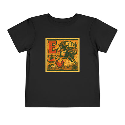 Western Block "E" Toddler Heavy Cotton™ Tee