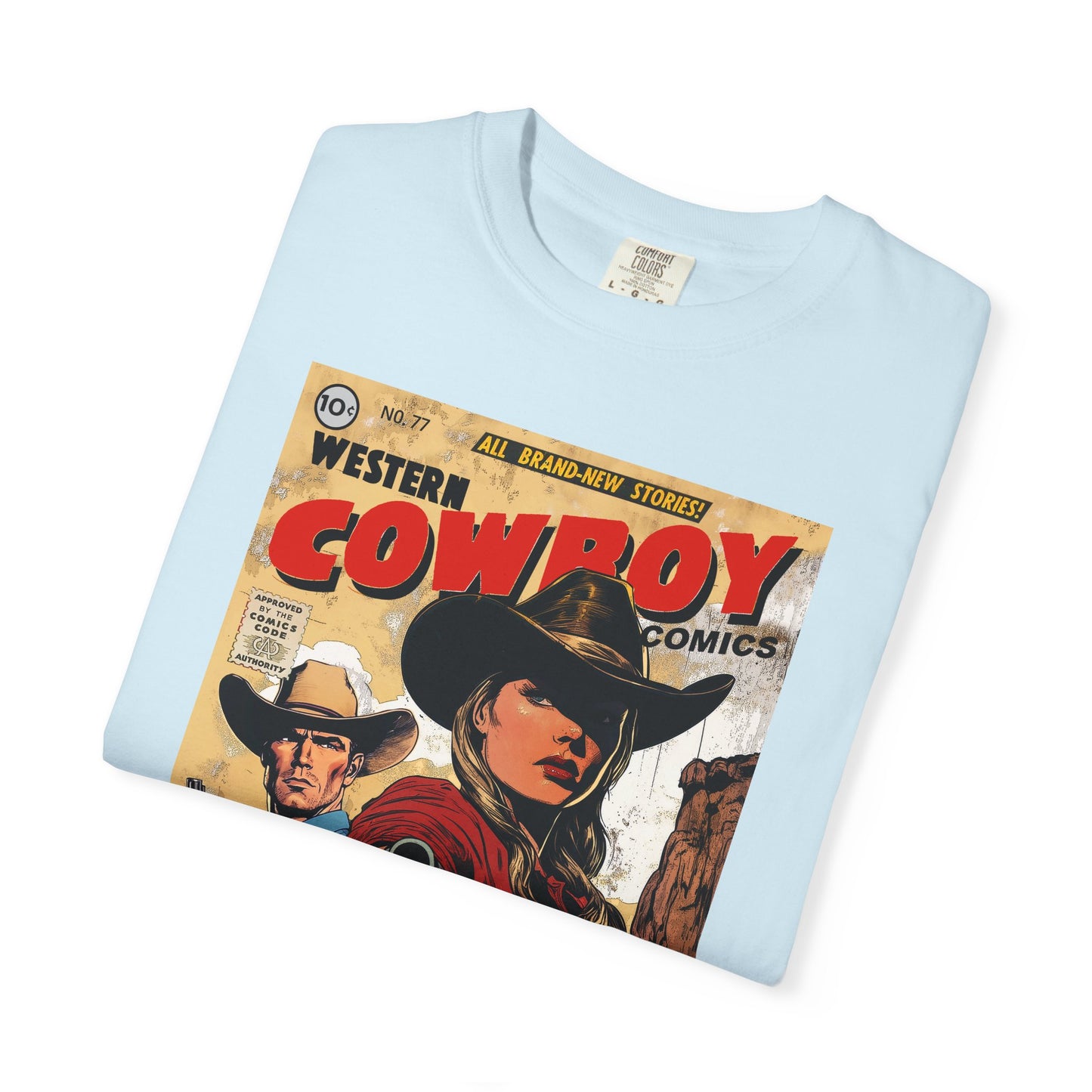 Western Comic Book T-Shirt - Ruby Don't Take Your Love to Town