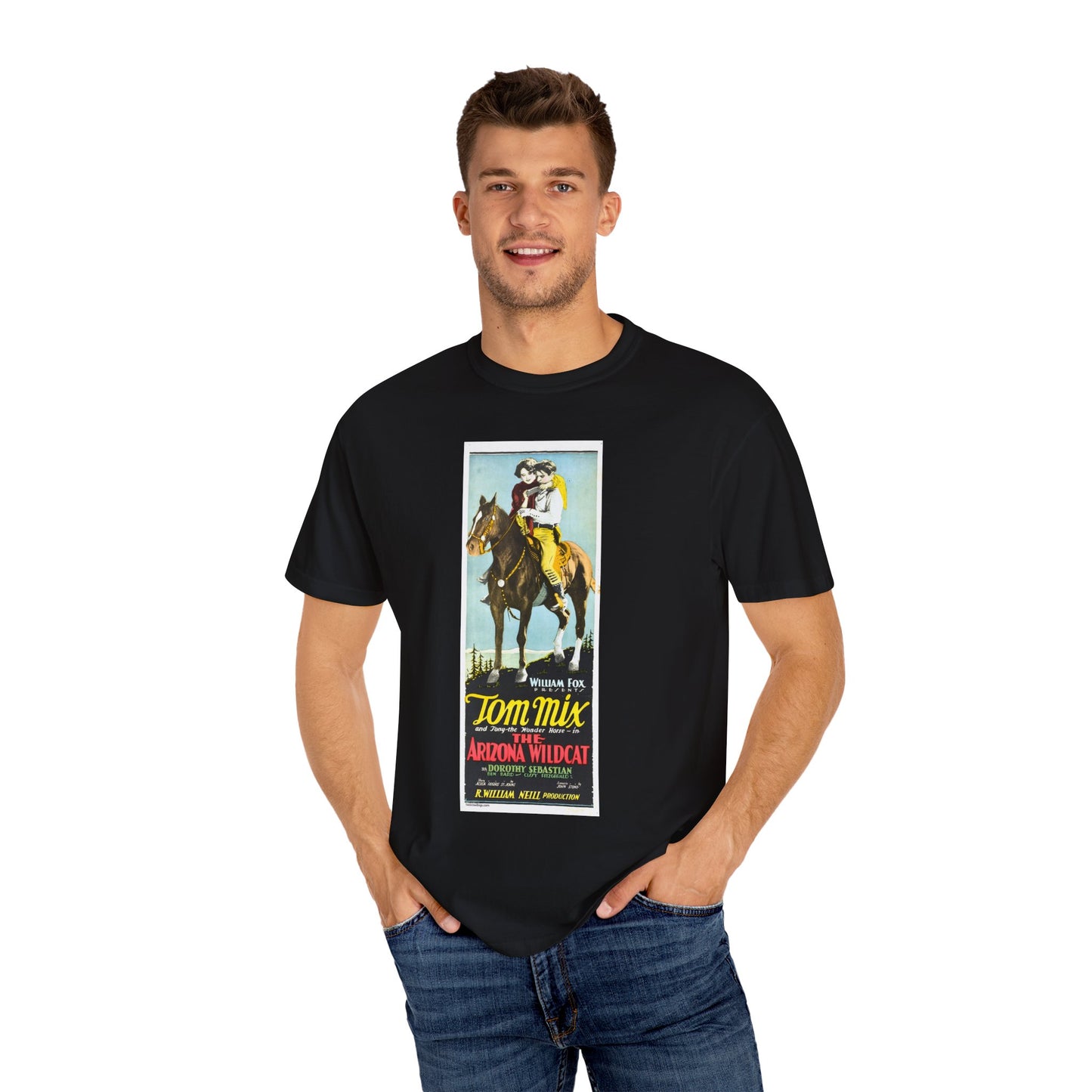 Tom Mix Unisex T-shirt, The Arizona Wildcat Design