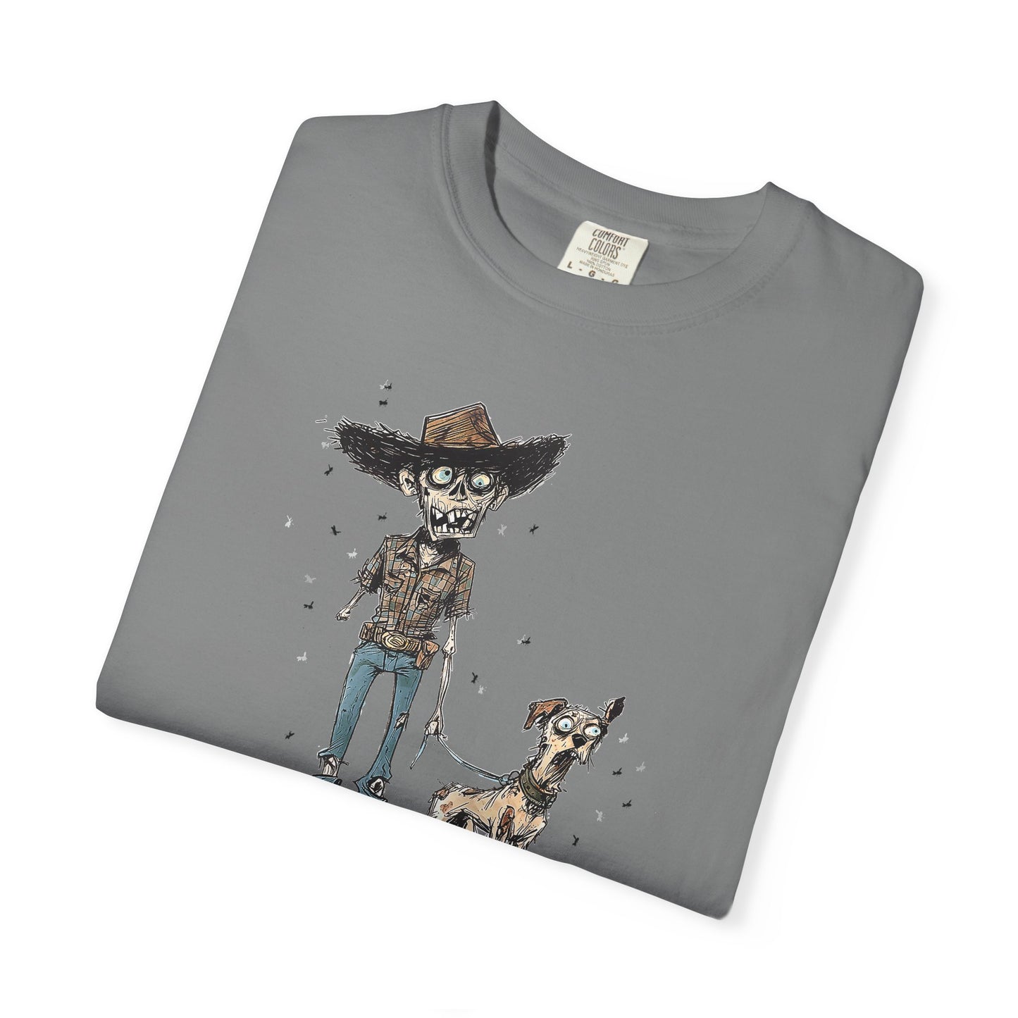 Dead on My Feet – Zombie Cowboy & Cowdog Tee