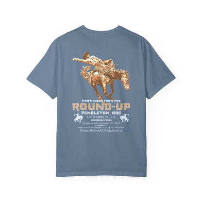 Vintage Rodeo Round-Up Pendleton T-Shirt, Front and Back