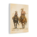 Father and Son Matte Stretched Canvas Print — 1.25" Edge