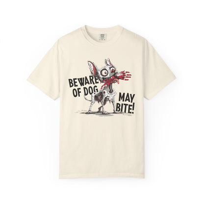 Beware of Dog Unisex T-Shirt, Super-Soft Garment-Dyed Tee
