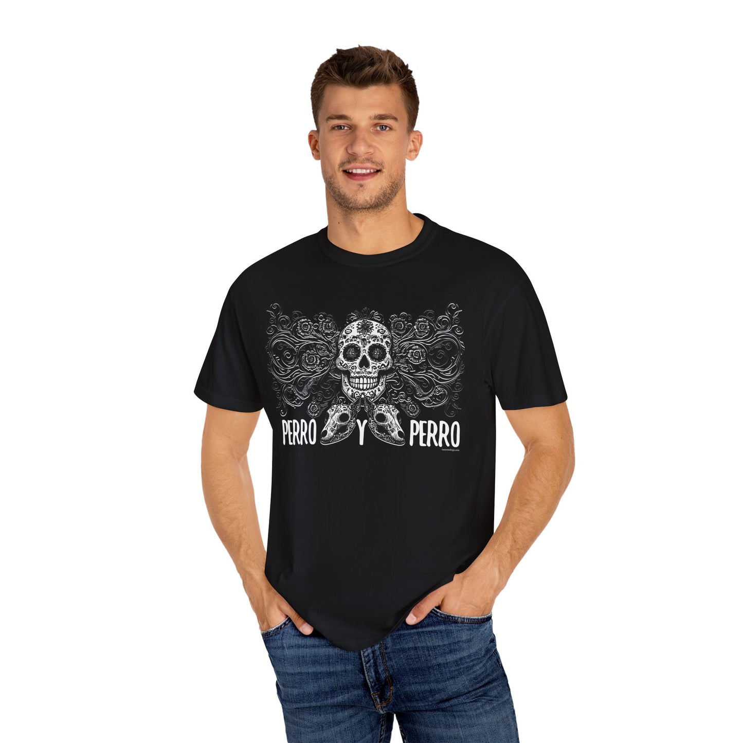 Perro y Perro T-Shirt, Dia De Los Muertos, Two Dogs