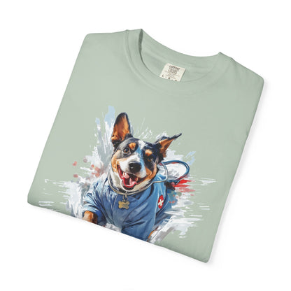 Heeler 911 Unisex T-shirt - Nurse Heeler Dog Design
