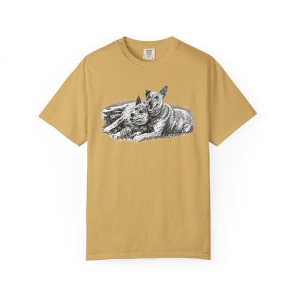 Two Red Heeler Cowdogs Unisex T-Shirt