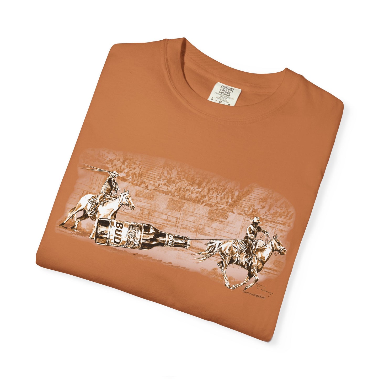 Team Ropers Roping Bottle Unisex T-shirt - Original Art Design