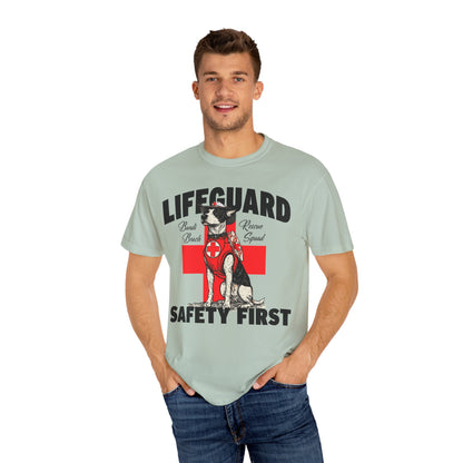 Lifeguard Dog Bondi Beach Garment-Dyed T-Shirt