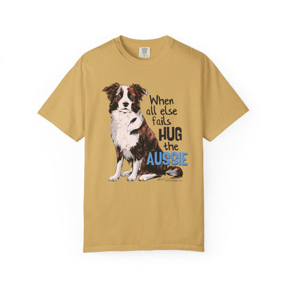 Australian Shepherd, Aussie Hug Unisex T-shirt