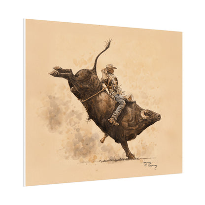 Rodeo Bull Rider Print