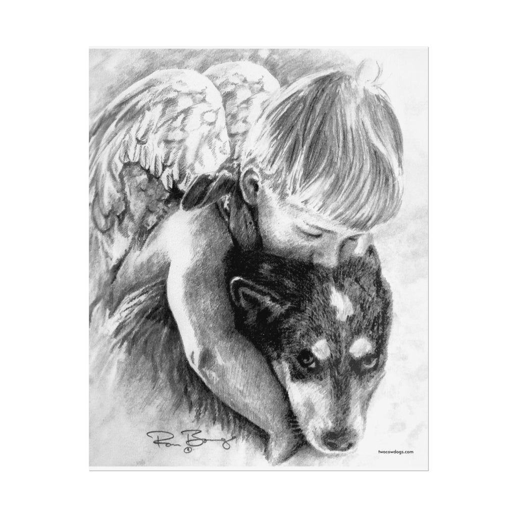 Little Angel and Heeler Print