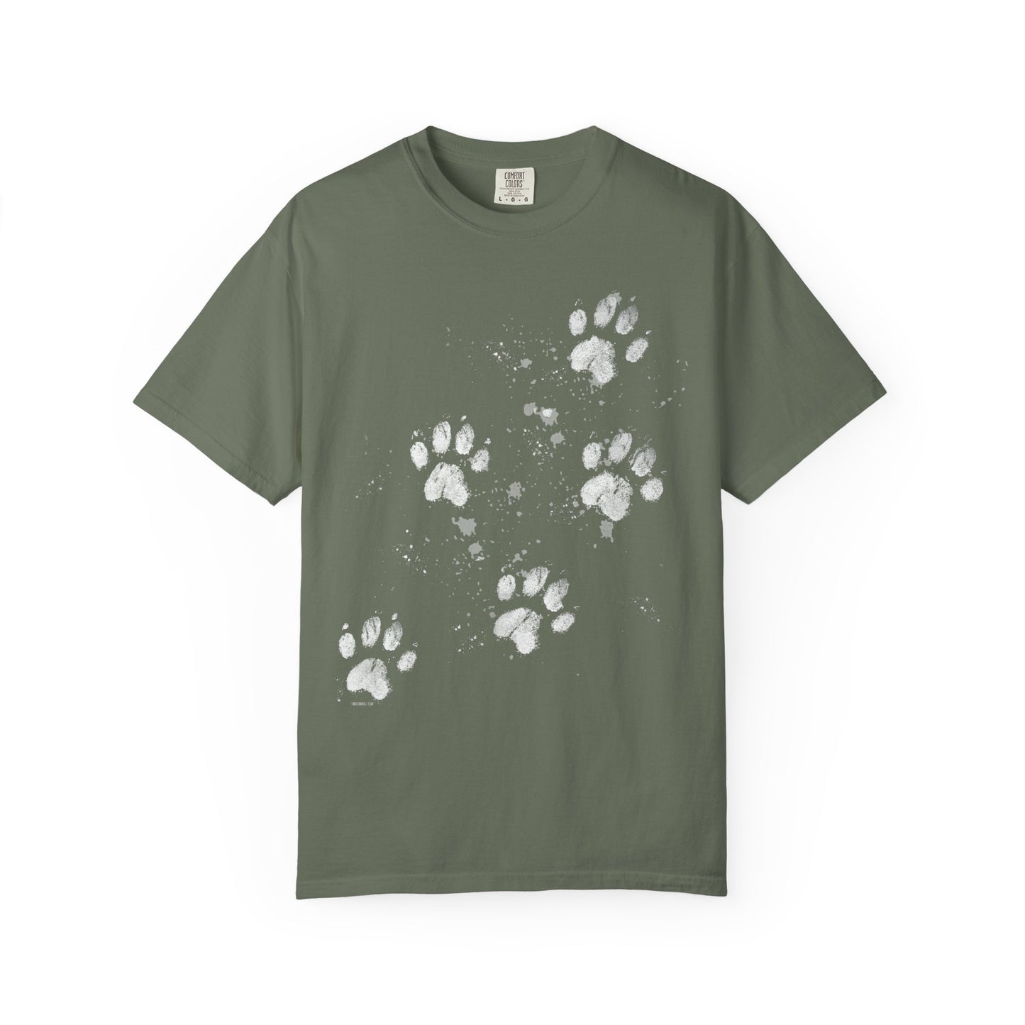 Dog Tracks T-Shirt - Unisex Garment-Dyed