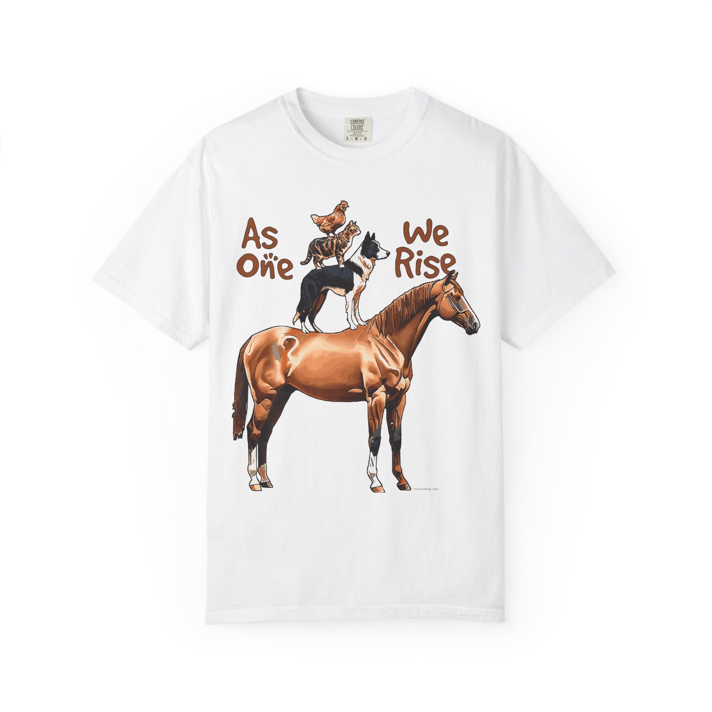 As One, We Rise, Stacked Animal Tee Shirt