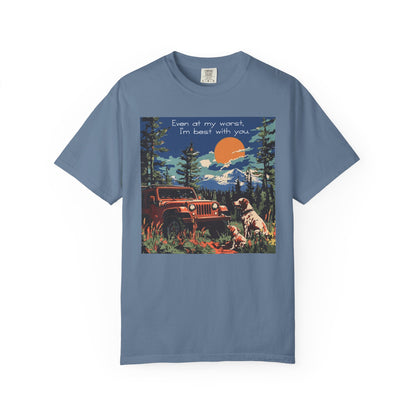 Best with You T-Shirt Dogs and Jeep