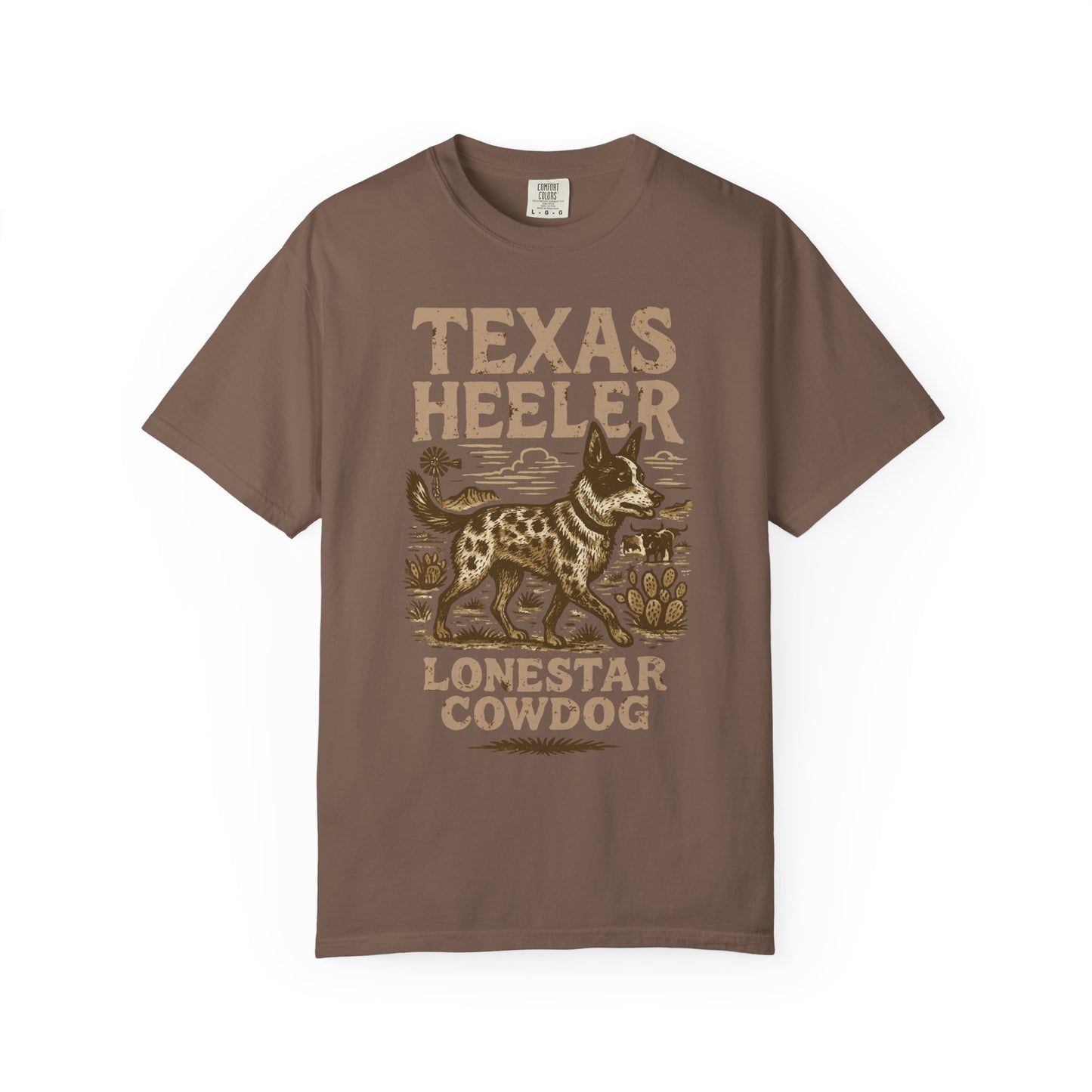 Texas Heeler Ranch Dog T-Shirt — Grit, Lightning & Loyalty