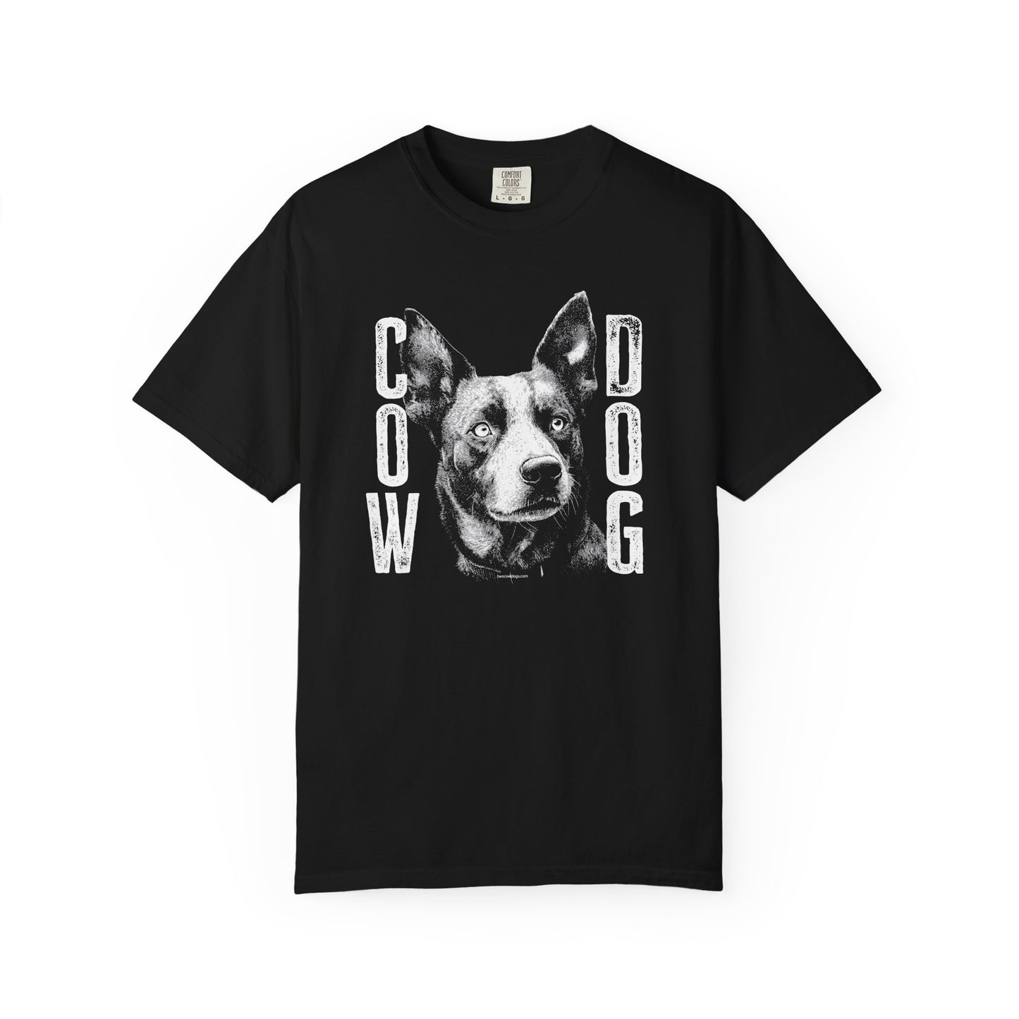 Cowdog Design with "COW DOG", Garment-Dyed T-shirt with