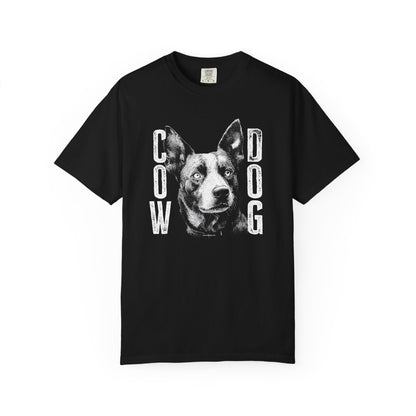 Cowdog Design with "COW DOG", Garment-Dyed T-shirt with