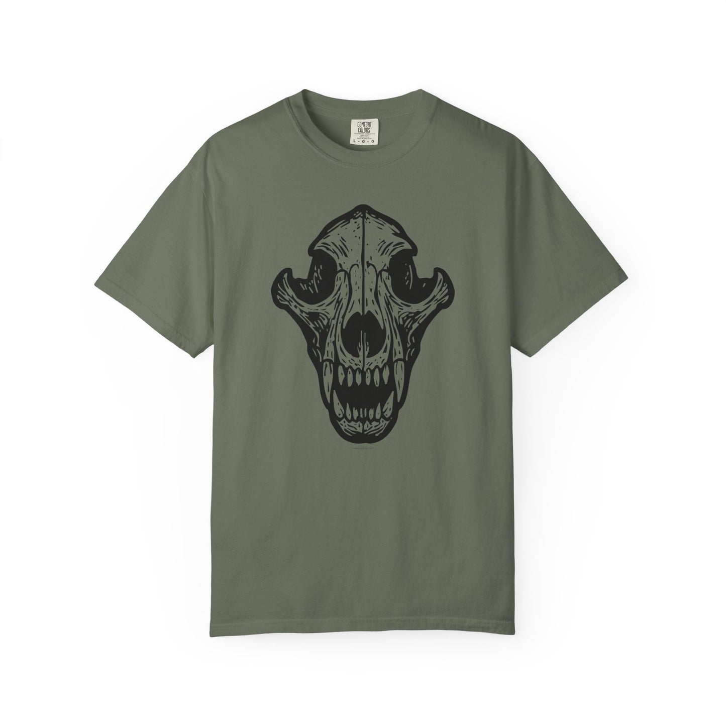 Dog Skull T-Shirt - Unisex Garment-Dyed Tee