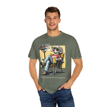 Two Pack Habit and a Motel Tan Tee Shirt