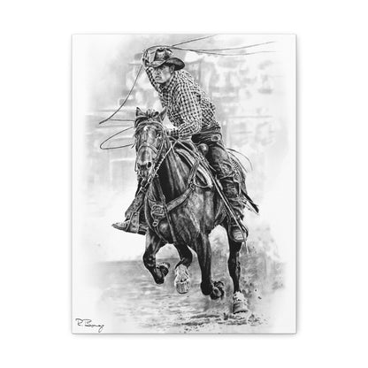 Ranch Roper 2, Custom Stretched Canvas