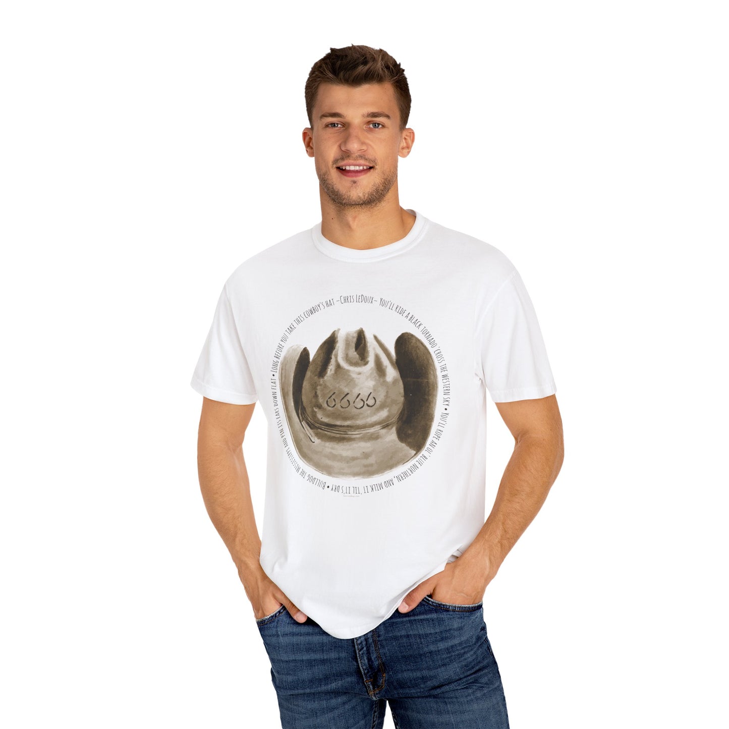 Unisex T-Shirt 6666 Cowboy Hat Design