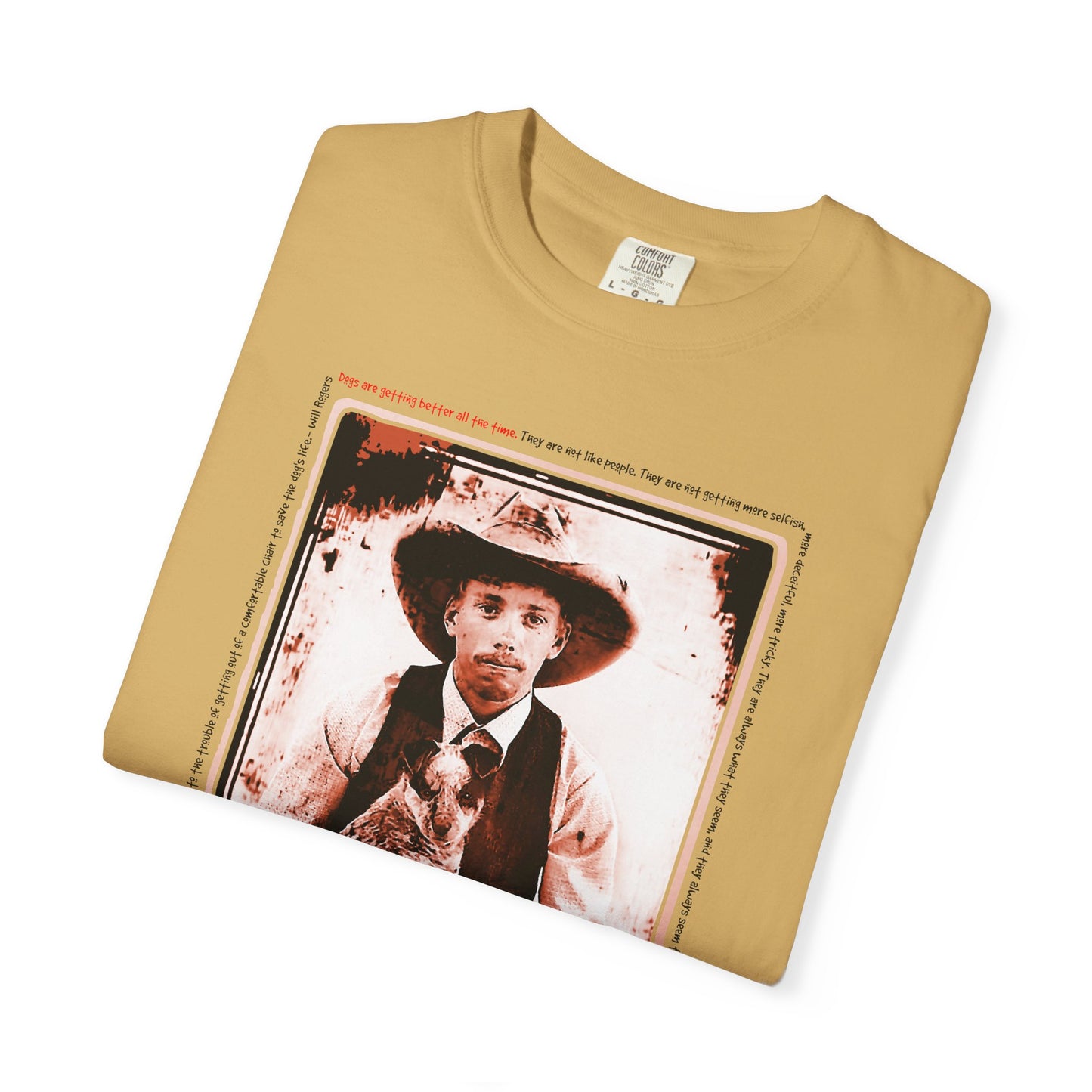 Vintage Cowboy and Heeler Puppy Tee Shirt