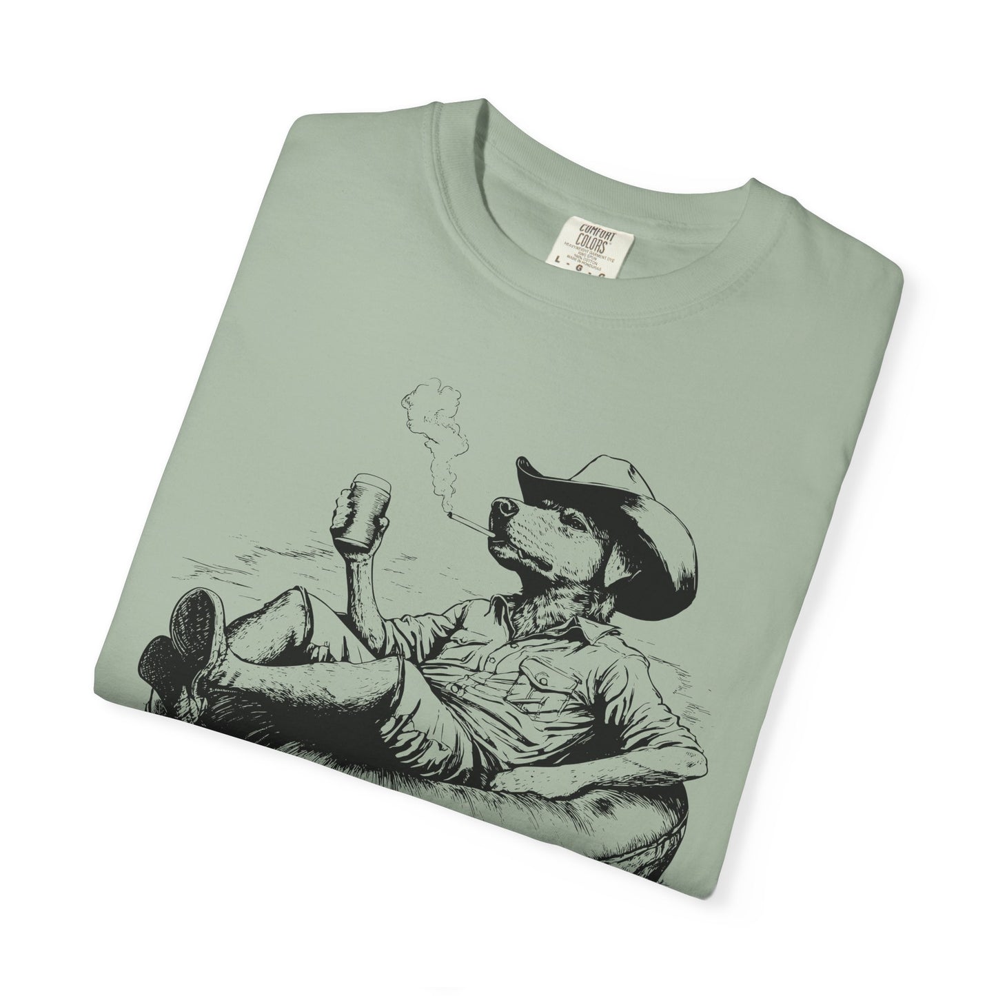 Rafting Dog Unisex T-Shirt, Lazy River Design