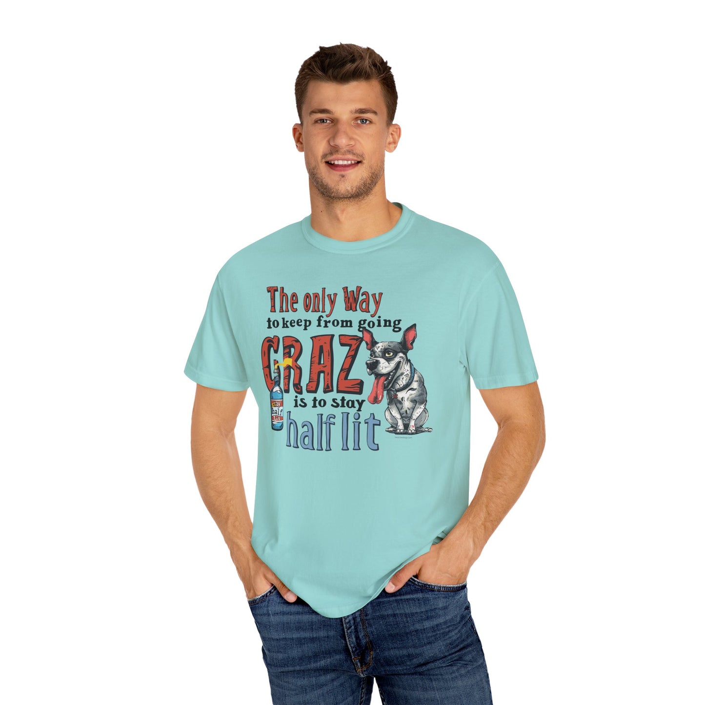 Crazy Half Lit Dog T-Shirt