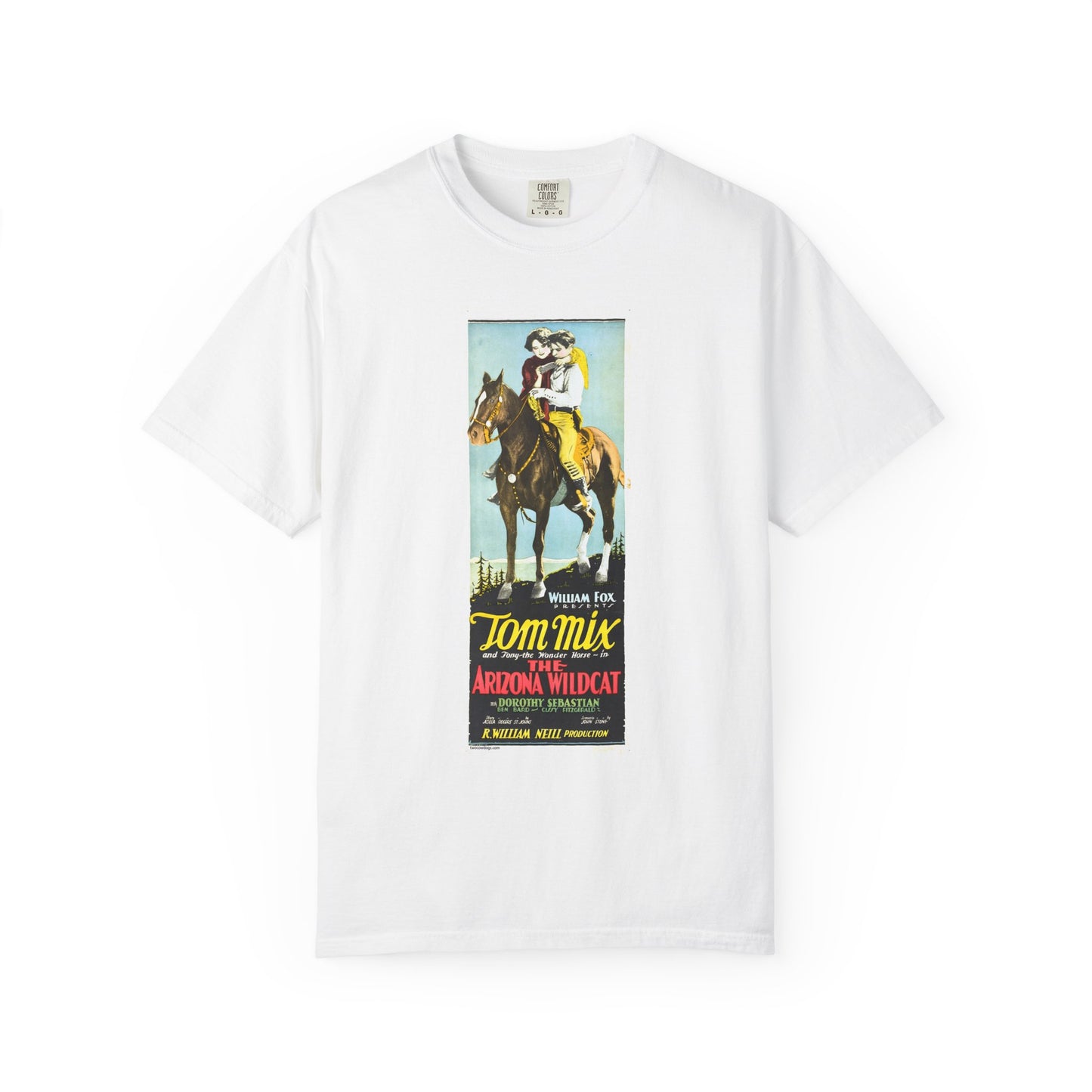 Tom Mix Unisex T-shirt, The Arizona Wildcat Design