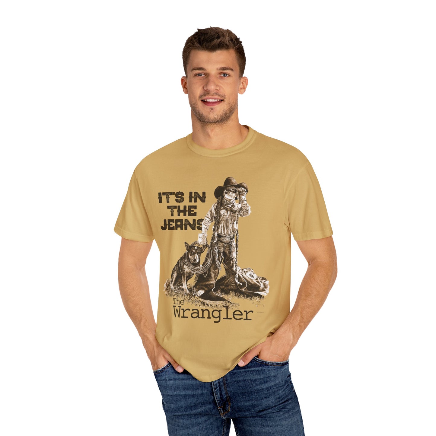 Rodeo T-shirt, It's In the Jeans, Unisex Tee, Garment-Dyed Shirt