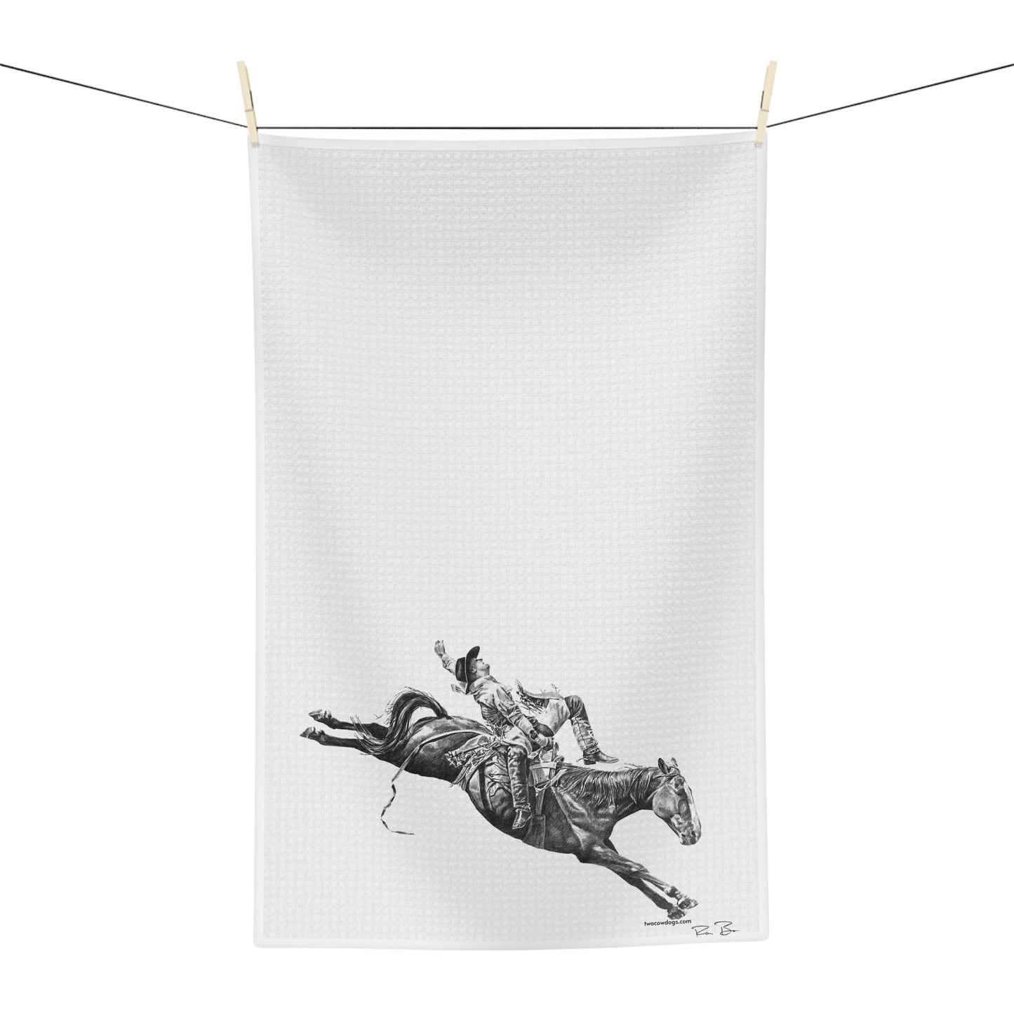 Bareback Rider Microfiber Hand Towel