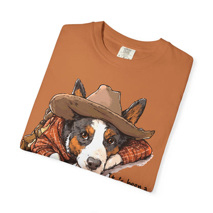 Garment-Dyed T-shirt Hard Days Night Cowdog Shirt