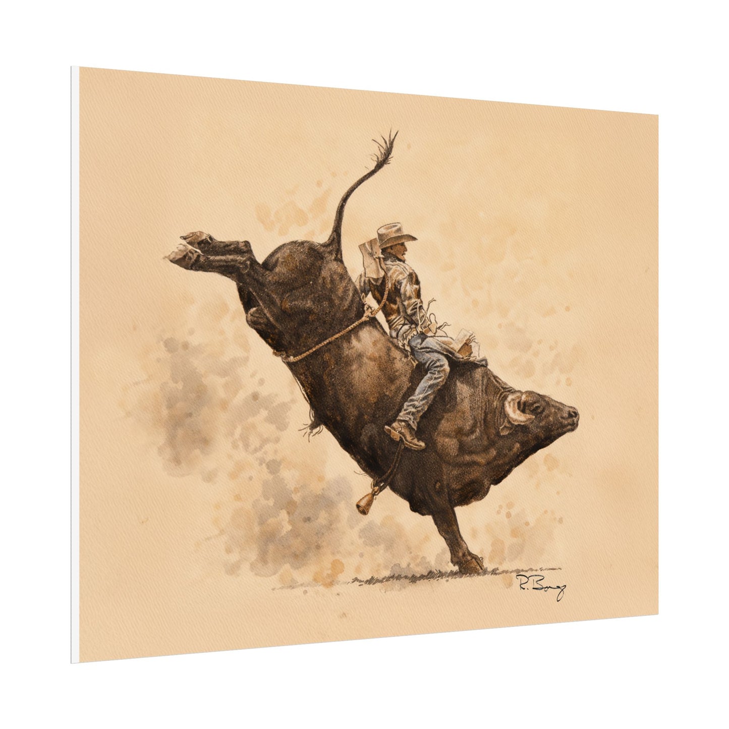 Rodeo Bull Rider Print