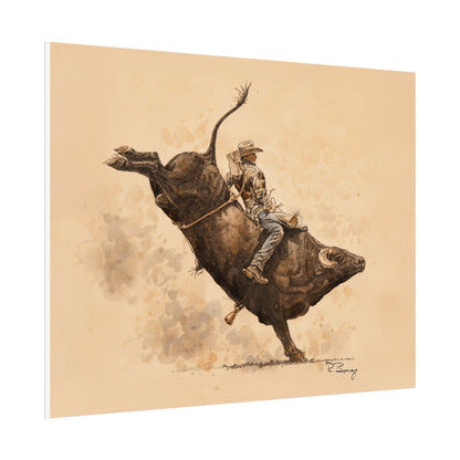 Rodeo Bull Rider Print