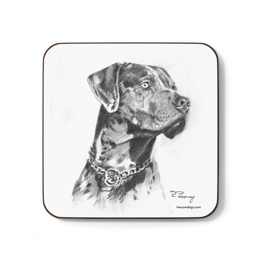 Catahoula Leopard Dog Hardboard Back Coaster