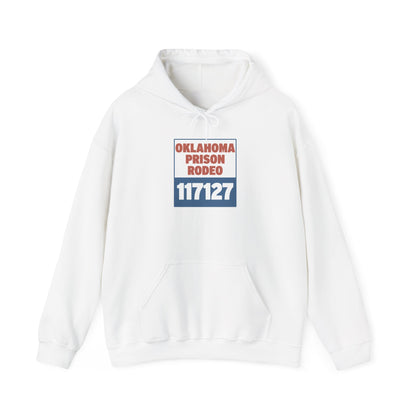 Vintage Rodeo Hoodie with 1940s Prison Rodeo Poster Design